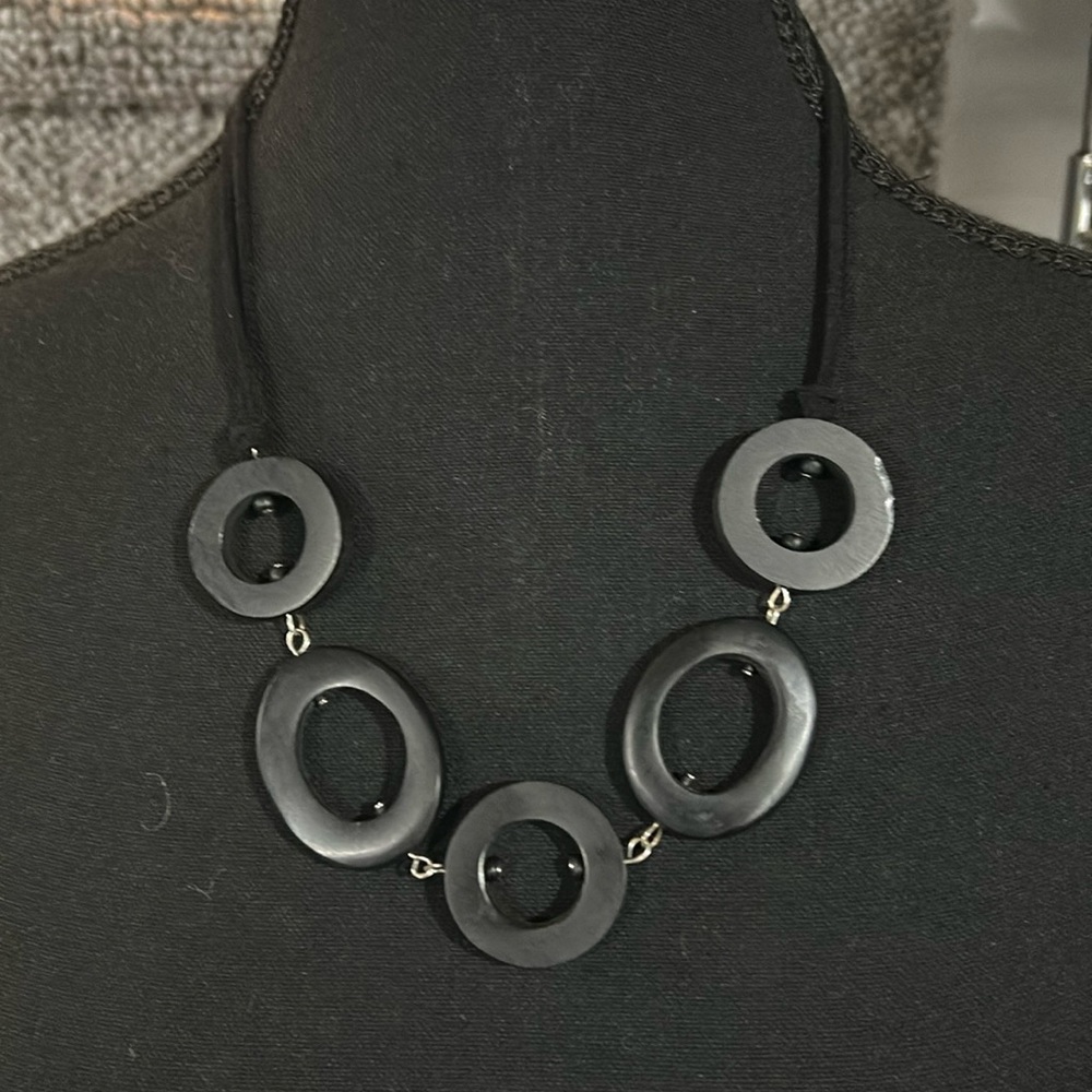 Chunky Black Necklace